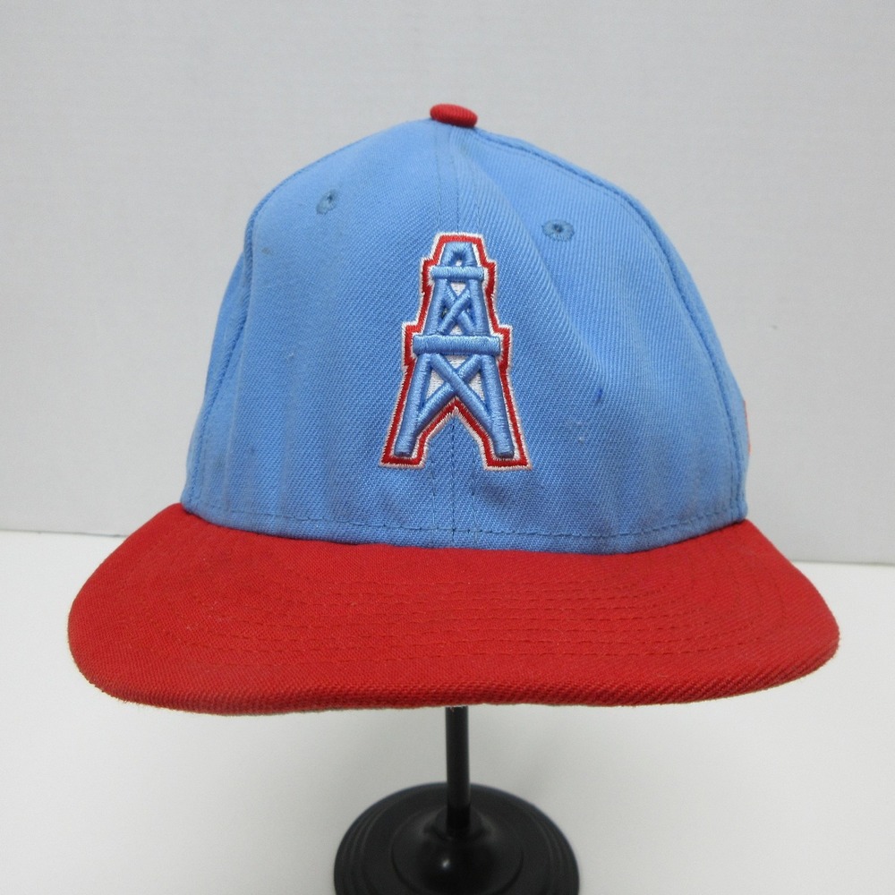 Houston Oilers Hat Cap Snap Back Youth Blue Red NFL Football New Era 9Fifty